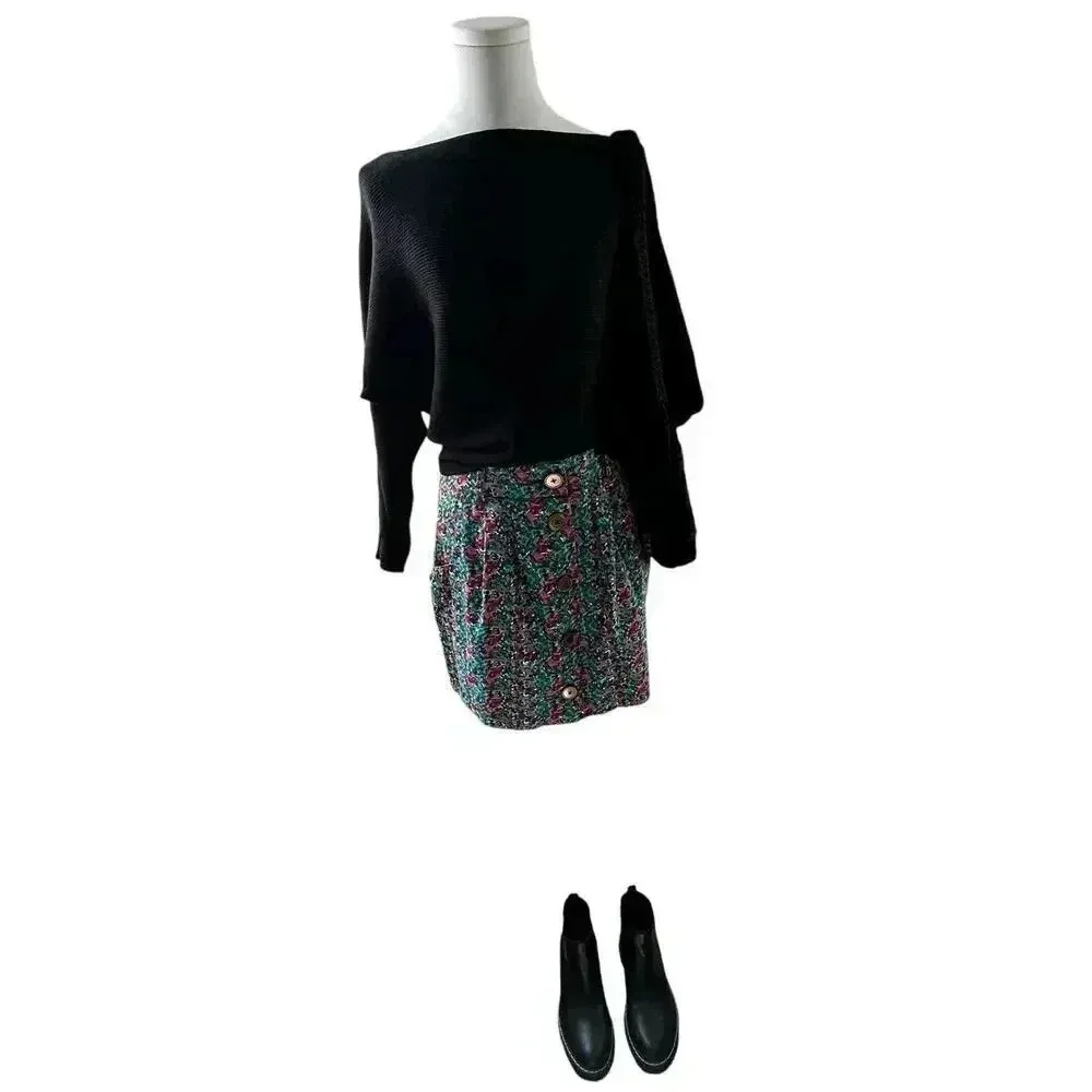 Y2K Floral Micro Mini Skirt Sz‎ S Coquette Cottagecore Preppy Vibes - Image 12