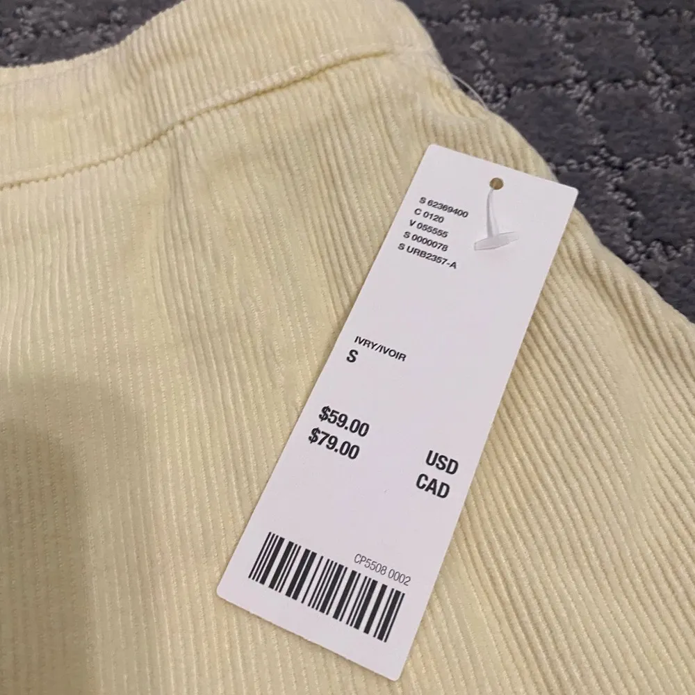 BDG Corduroy Mini Skirt NWT Size S - Ivory - Image 8