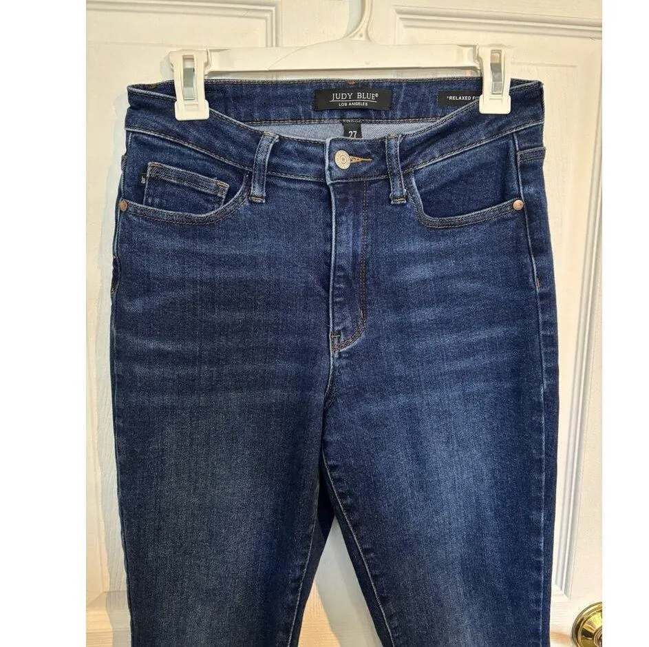 Judy Blue Women's Relaxed Fit Medium Wash Jeans Size 5 / 27 Straight Leg - Image 2