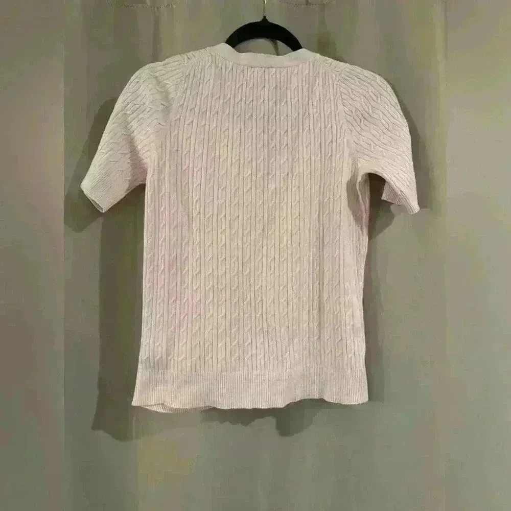 Women’s Light Pink Talbots Cardigan - Image 2