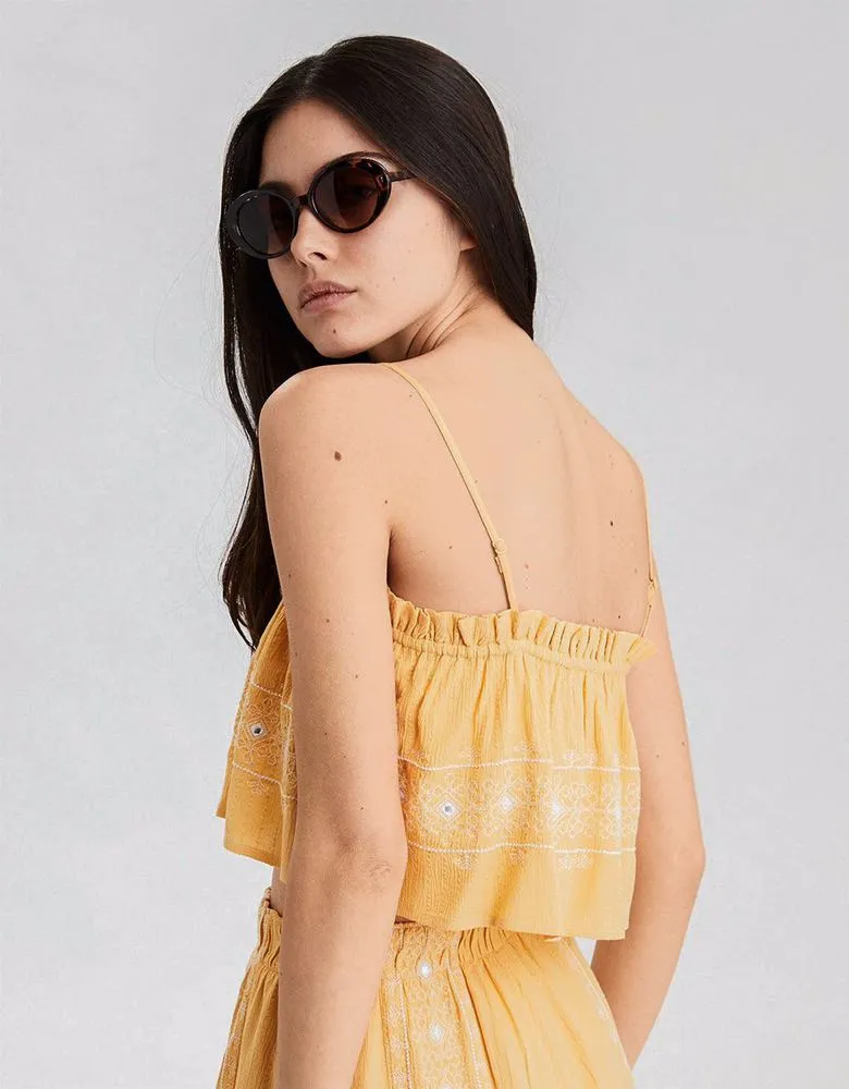 Yellow Crop Top - Image 2