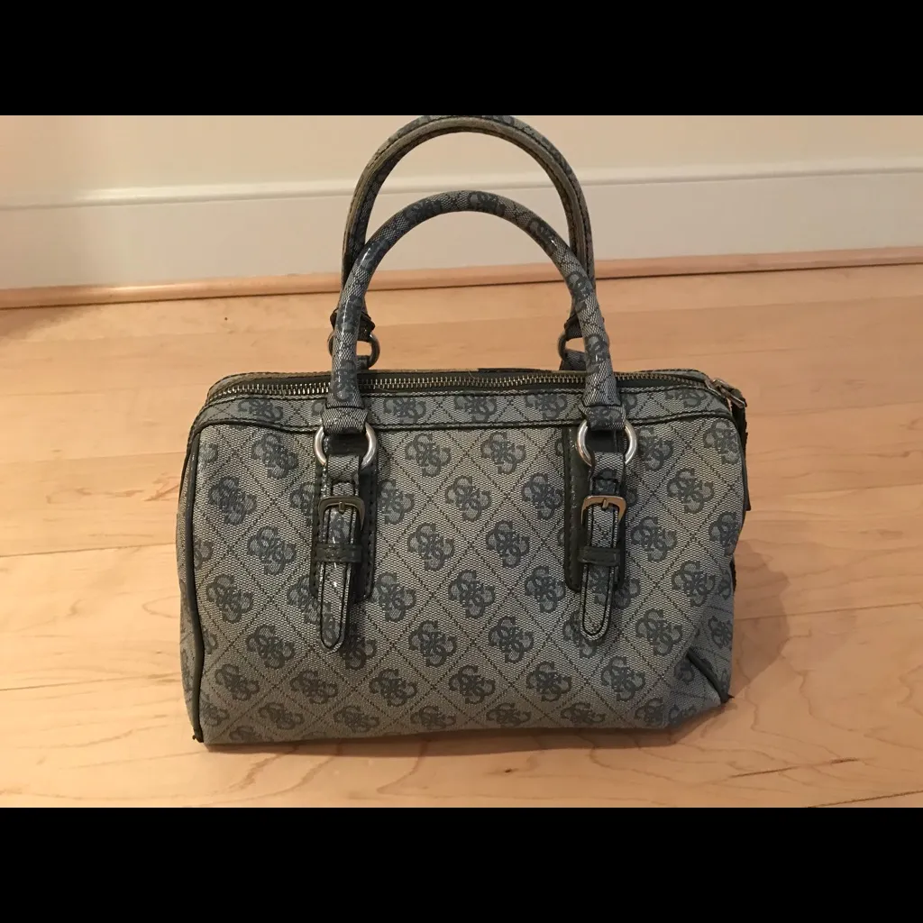 Guess Monogram handbag. One size, canvas - Image 3