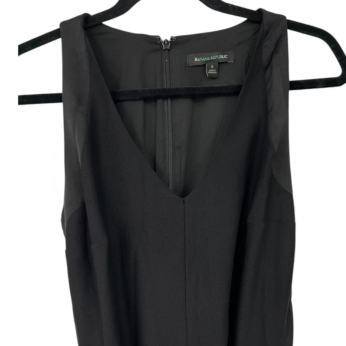 Banana Republic 6/M black sleeveless wide-leg jumpsuit womens One Piece Outfit - Image 4