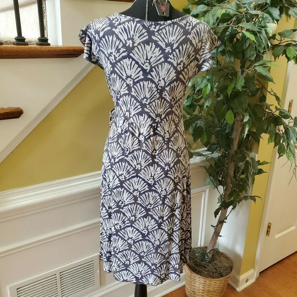 Fresh Produce XS Dress Gray Cap Sleeve Shell Print - Image 6