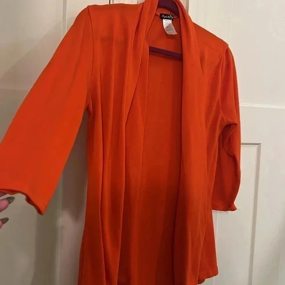 Got &blu large orange cardigan - Image 4