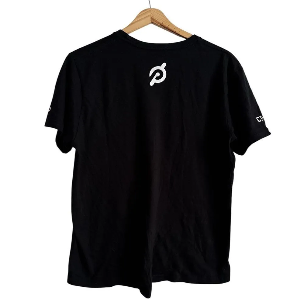 Peloton Black Short Sleeve Tees Athletic Lifestyle EUC - Image 2