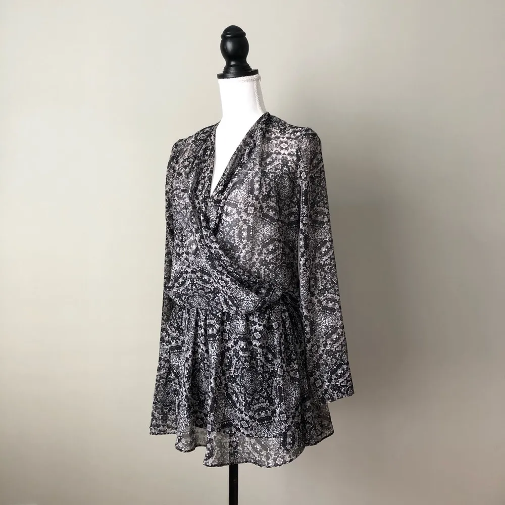 BCBGENERATION | Snakeskin Print Sheer Dress - Image 60