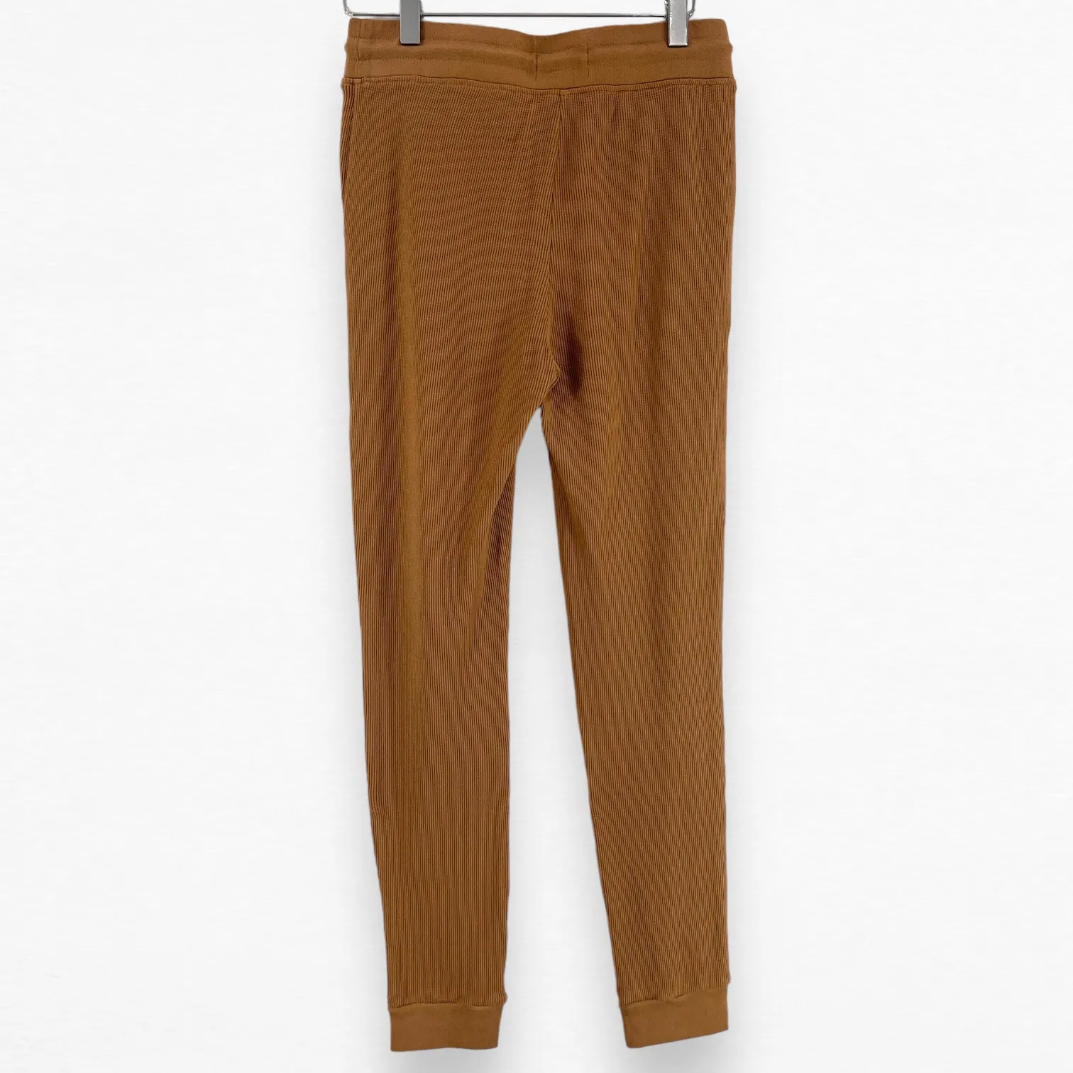 Mate the Label Womens Size XS Organic Thermal Jogger Brown Waffle Knit Pants NWT - Image 3