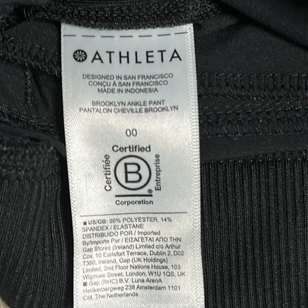 Athleta‎ 27" Brooklyn Black Mid Rise Ankle Pants Size 00 - Image 12