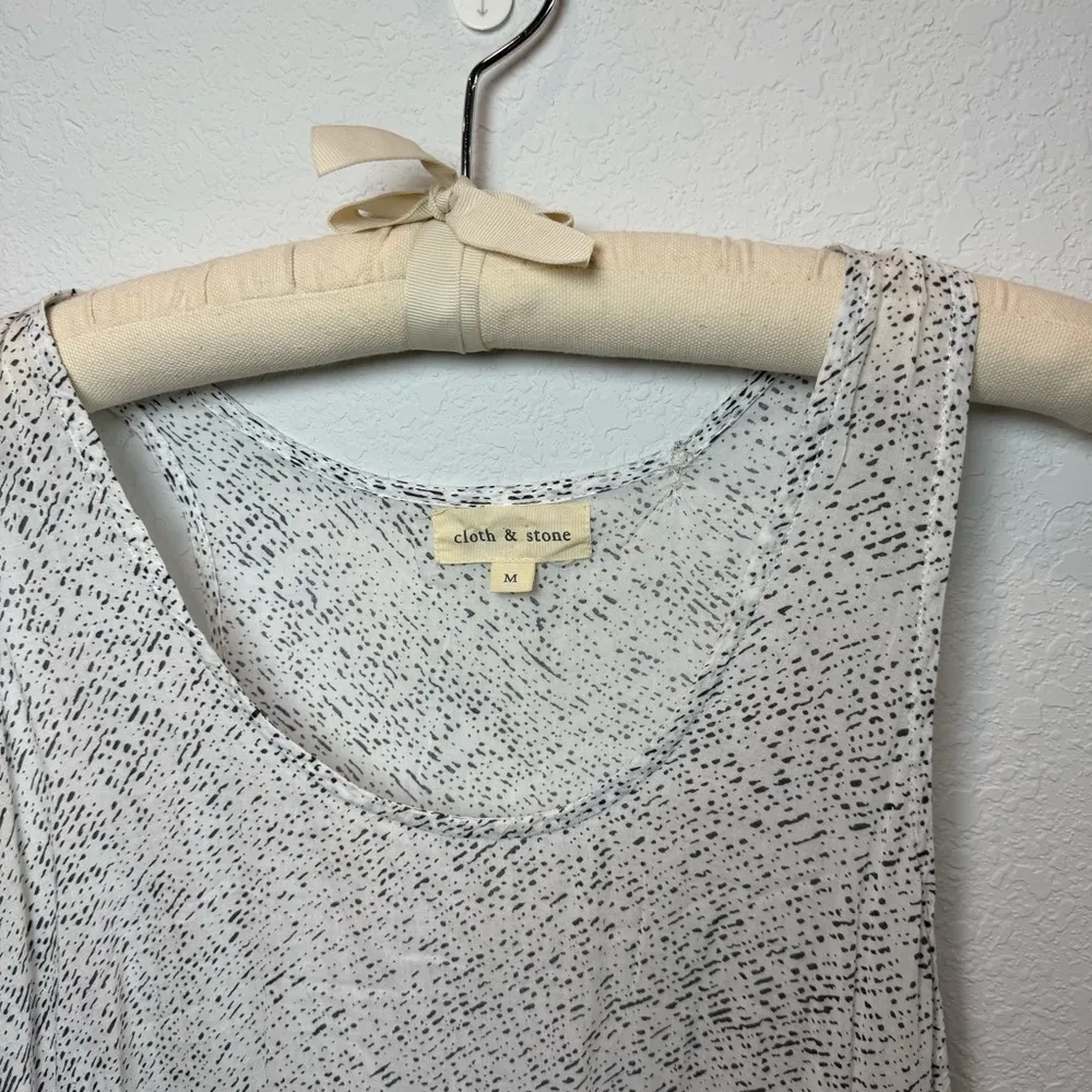 Cloth & Stone Gray Asymmetrical Sleeveless Tank - Image 2