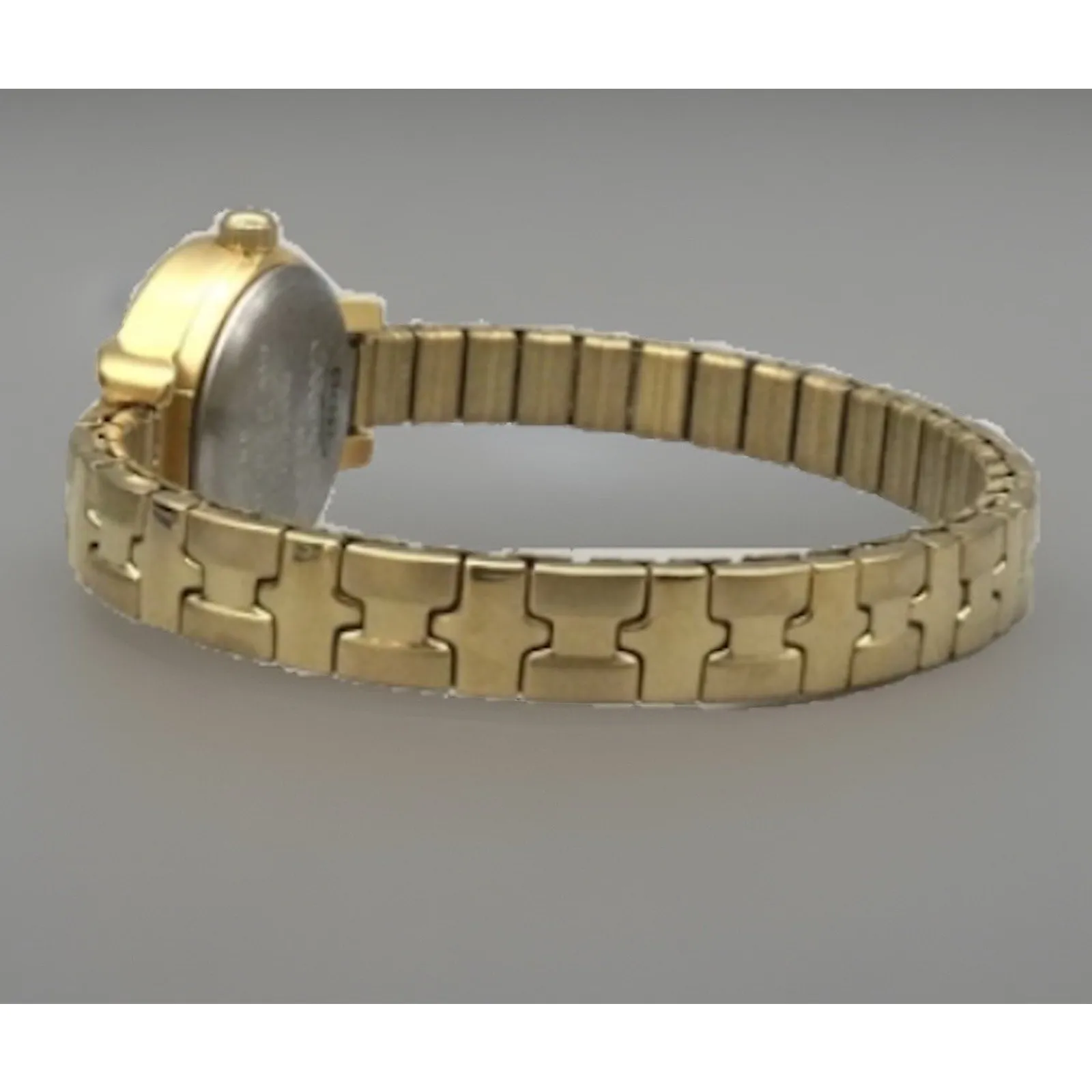 Carriage by Timex Watch Women Gold Tone Stretch Band 21mm White Dial New Battery - Image 4