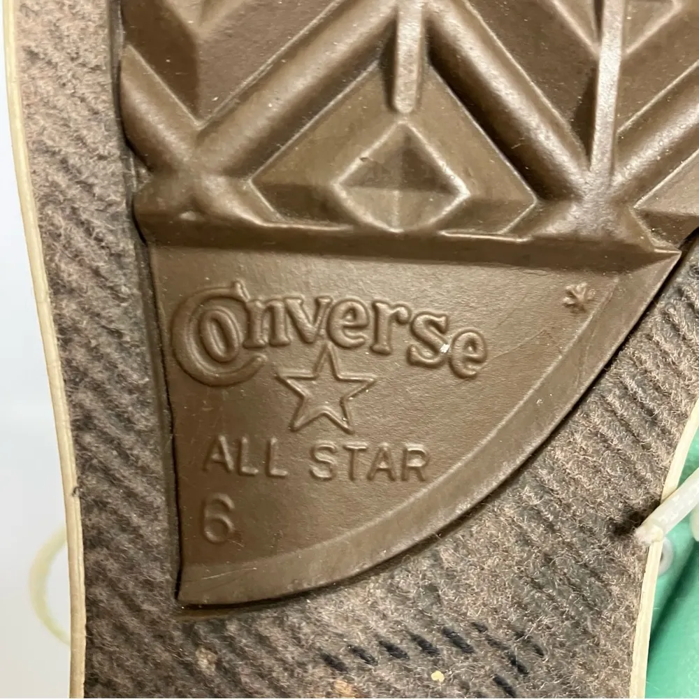 Converse teal sneakers size 6 - Image 6