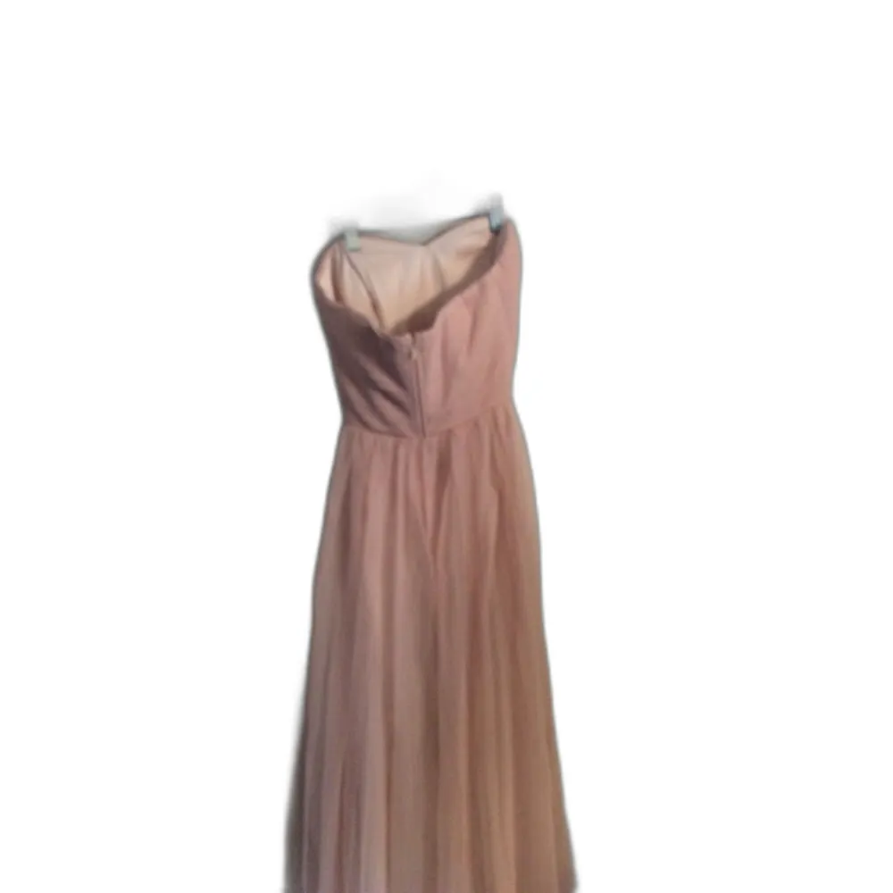 Birdy Grey Tulle Strapless Gown Rose Quartz Medium M - Image 6