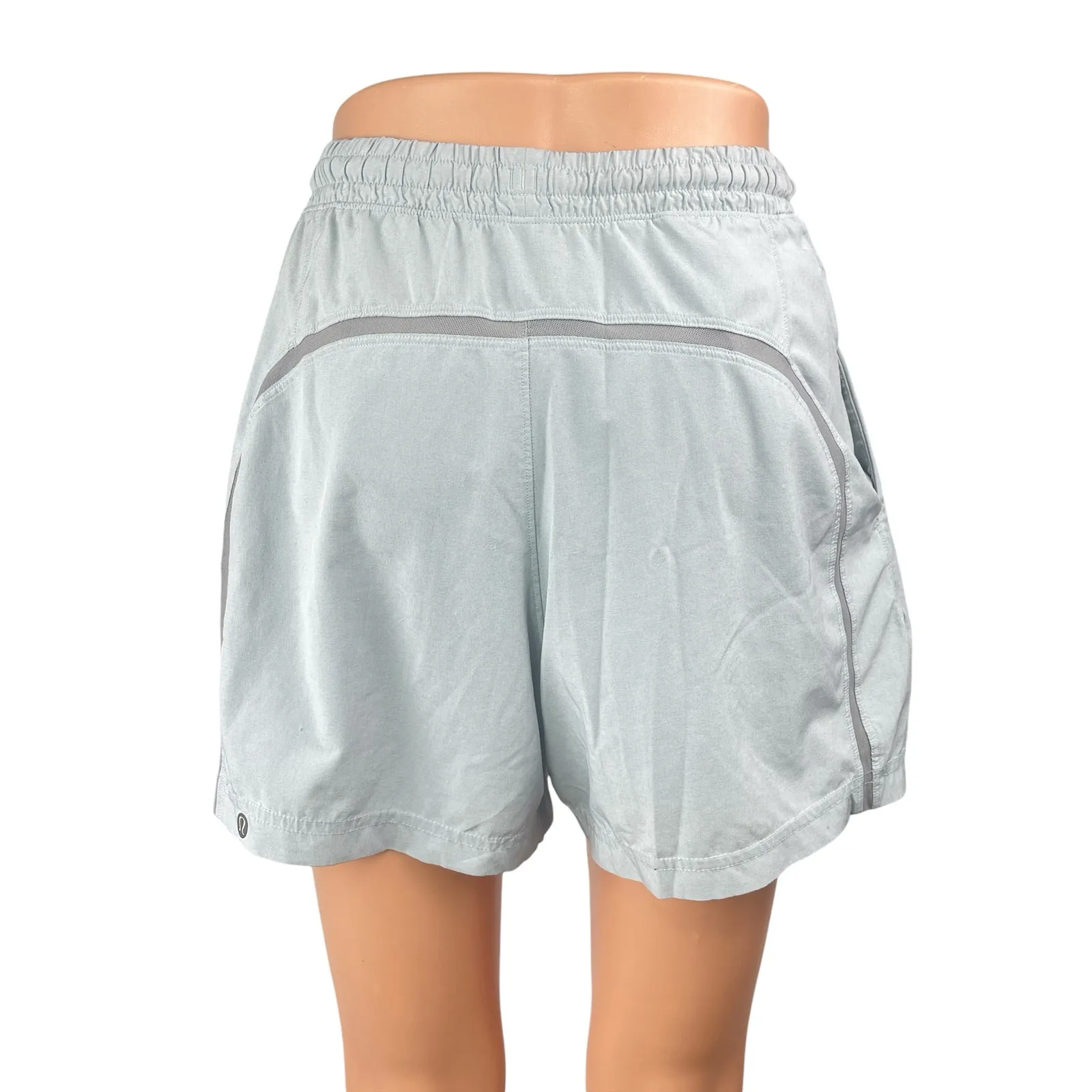 Lululemon Pace Breaker Light Blue Activewear Yoga Performance Athletic Shorts S - Image 2