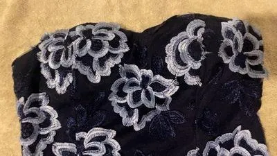 Blue Floral Mermaid Dress - Image 4