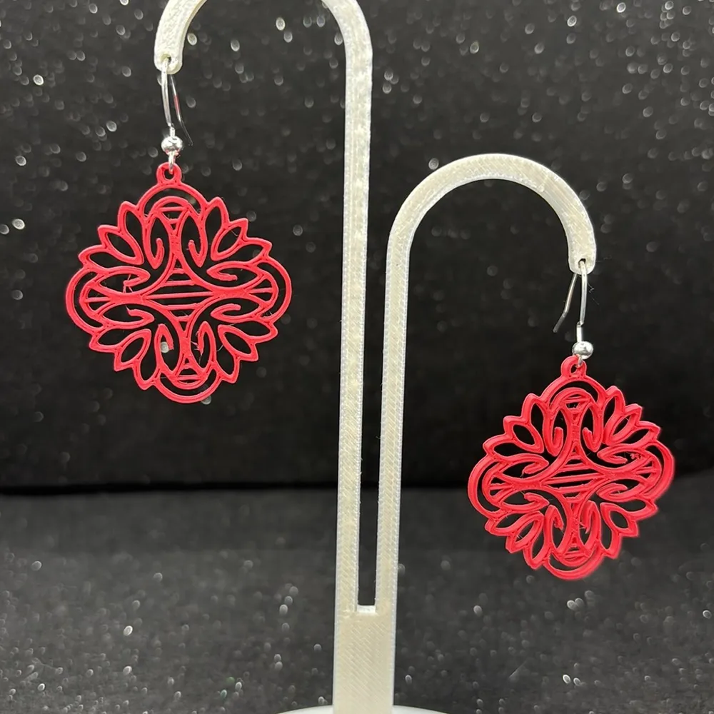The Garden Bloom Red Earrings - Image 4