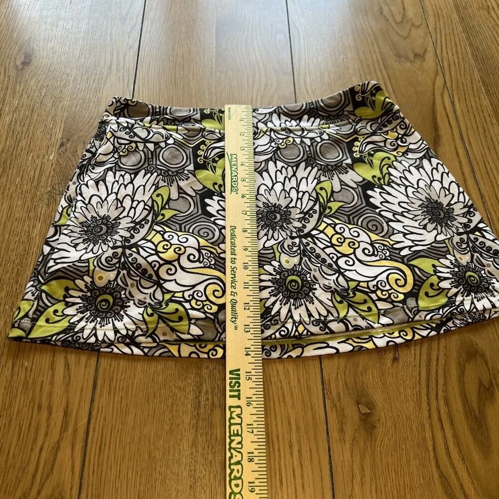 prAna Floral Skort Womens Size Medium Colorful Beach Athletic Athleisure Casual - Image 4