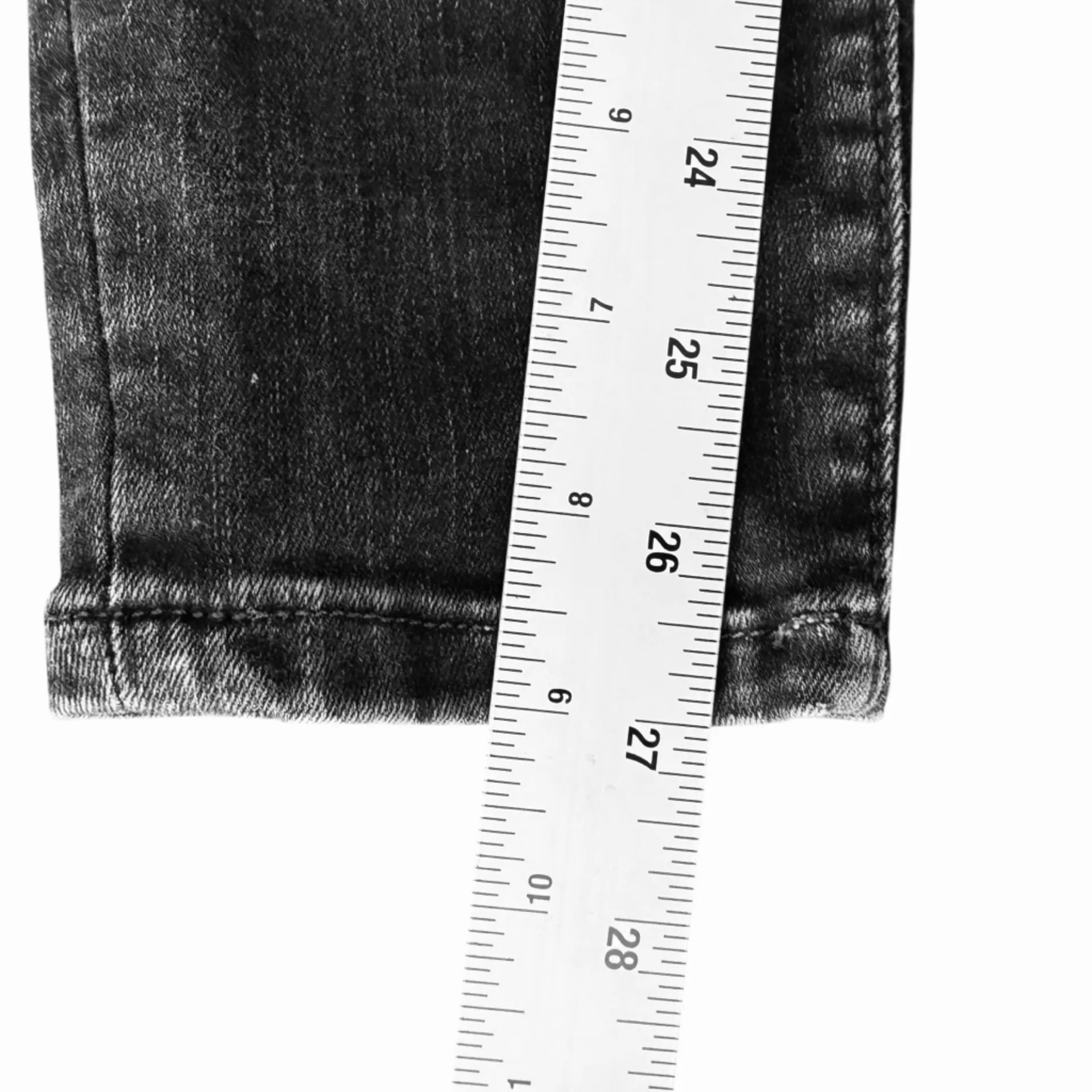 Pilcro And The Letterpress High Rise Denim Legging Heather Black Jeans Sz 27 - Image 13