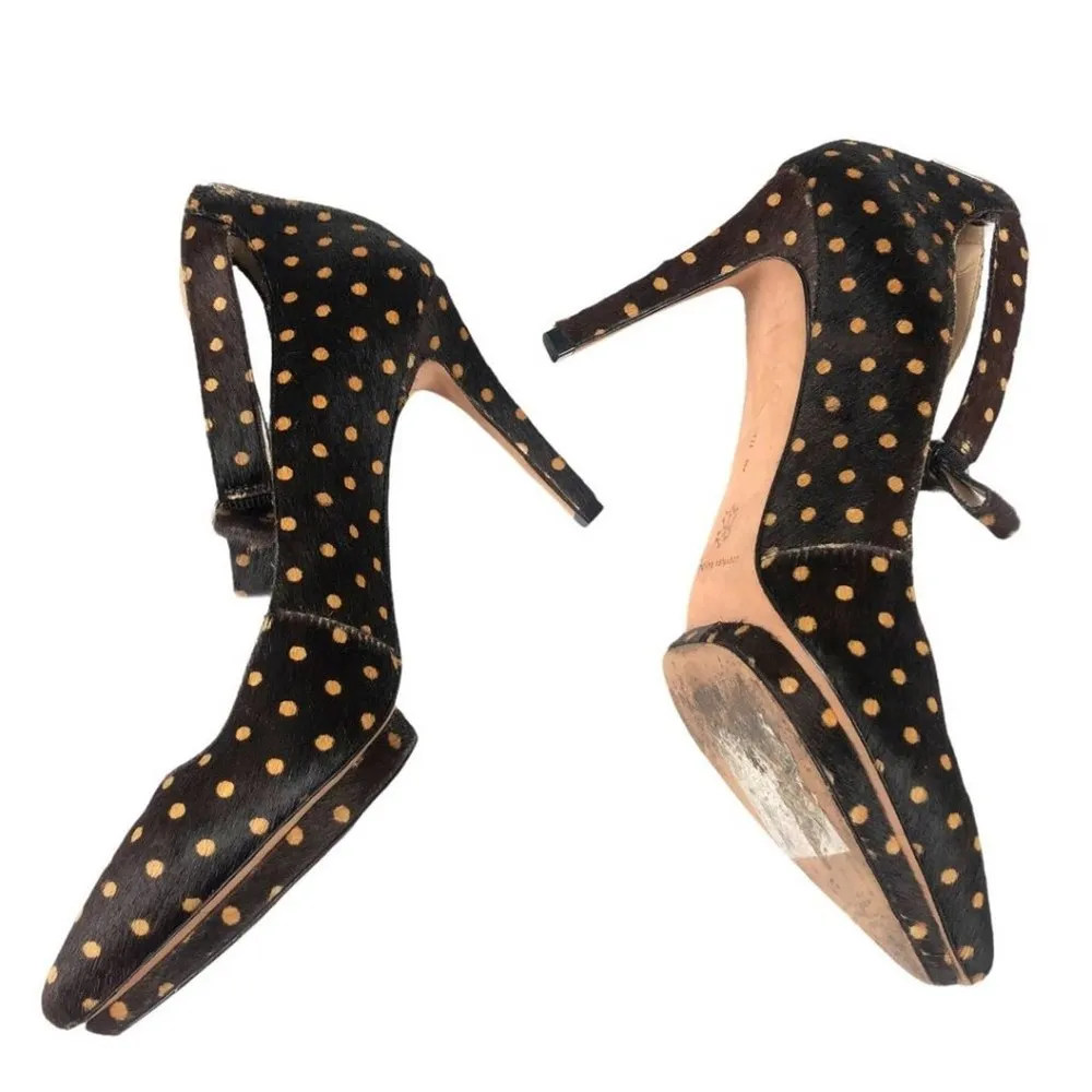 RARE Loeffler Randall Alba Brown Polka-Dot Calf Hair Pump- 9B - Image 12