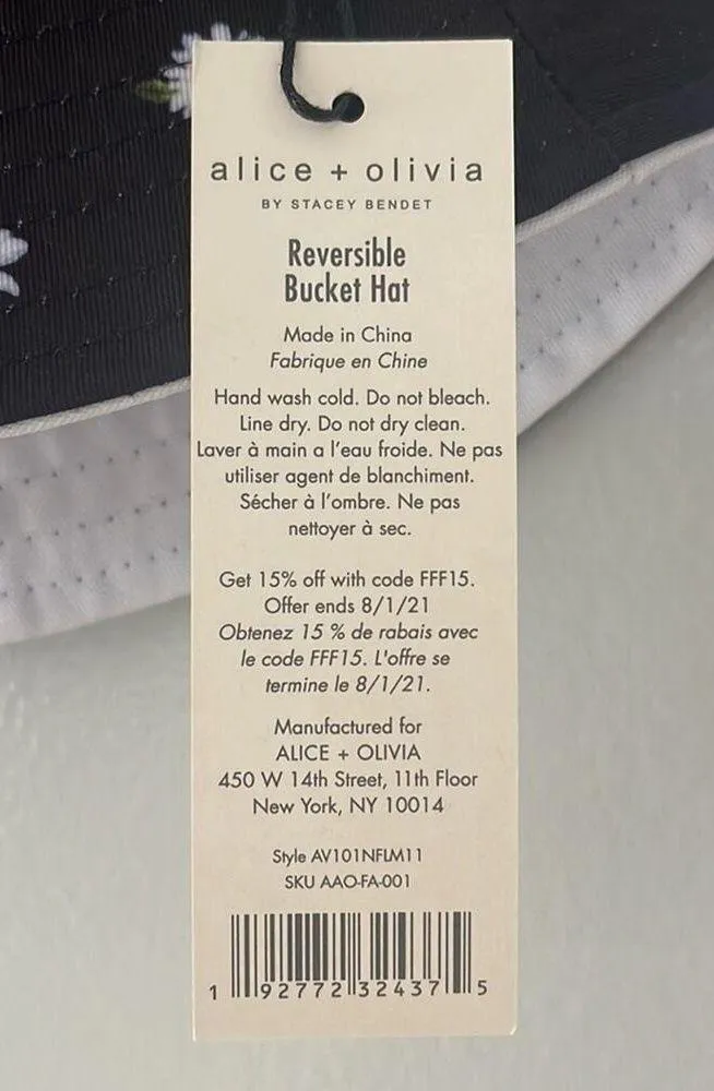Alice & Olivia Bucket Hat New With Tags - Image 3