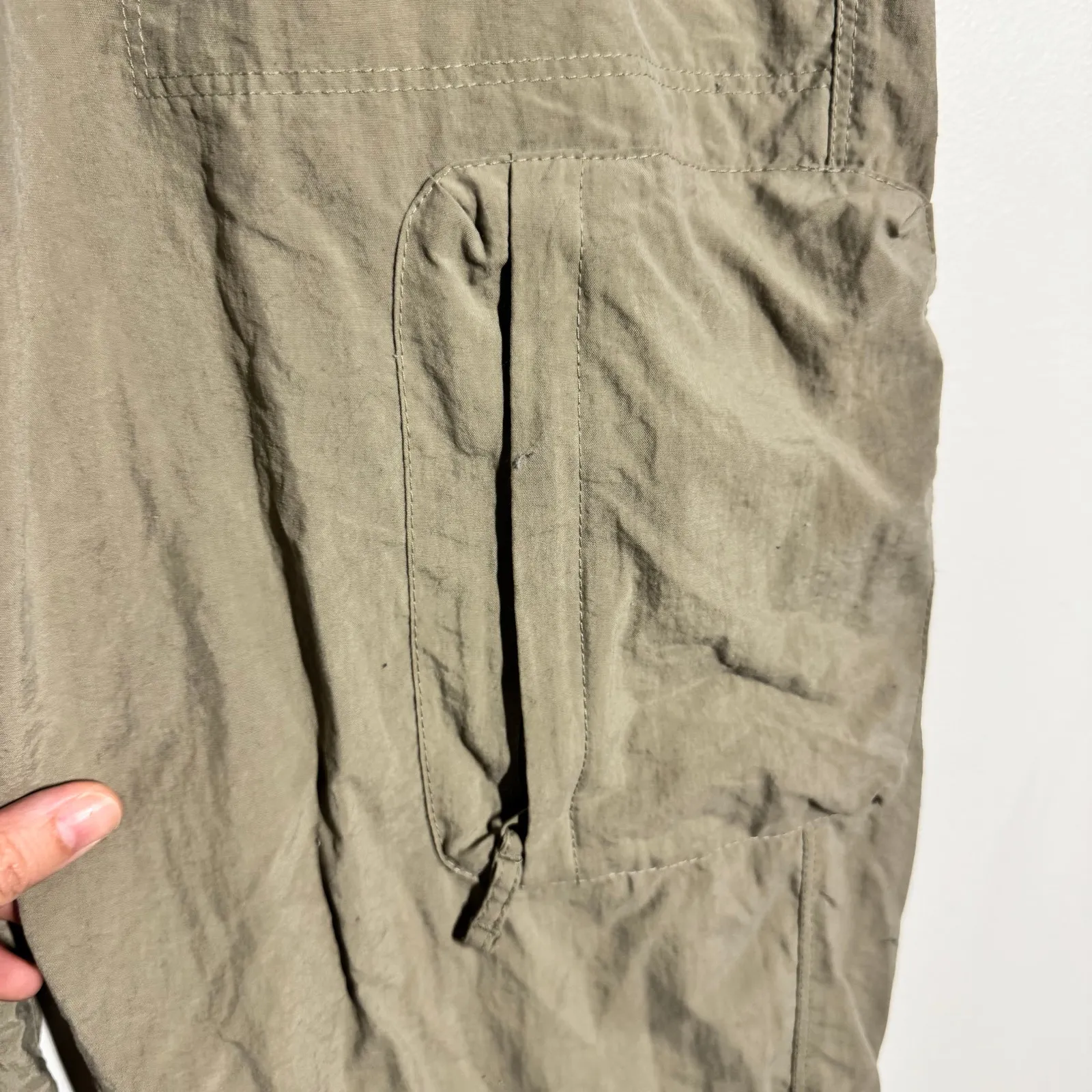 The North Face Trousers Women M Capri Cargo Cropped Hiking Walking Khaki Gorpcor - Image 11