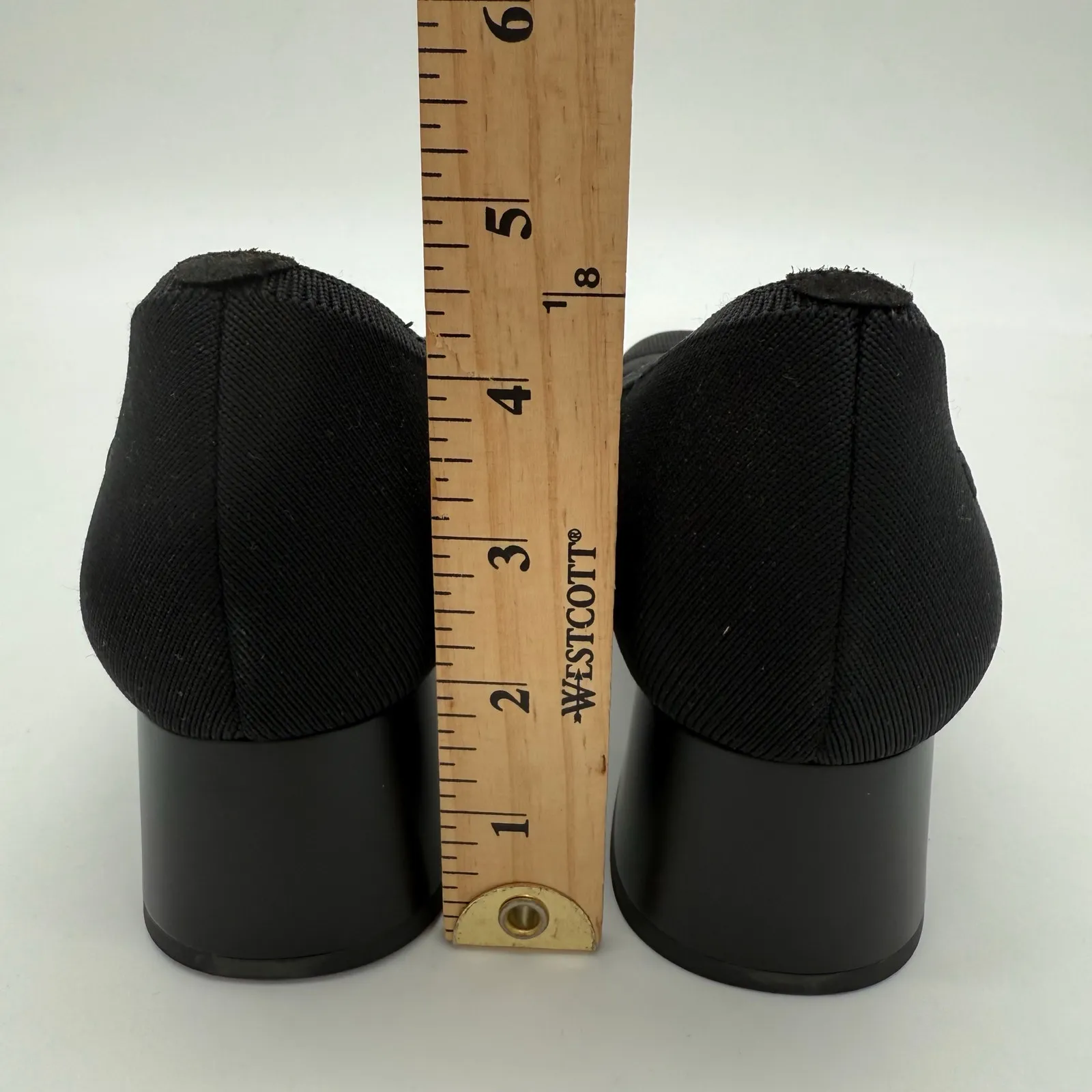 Vivaia Julie Arch Pro Stress Free Chunky Heels Old Money Comfort Knit Black 8.5 - Image 4