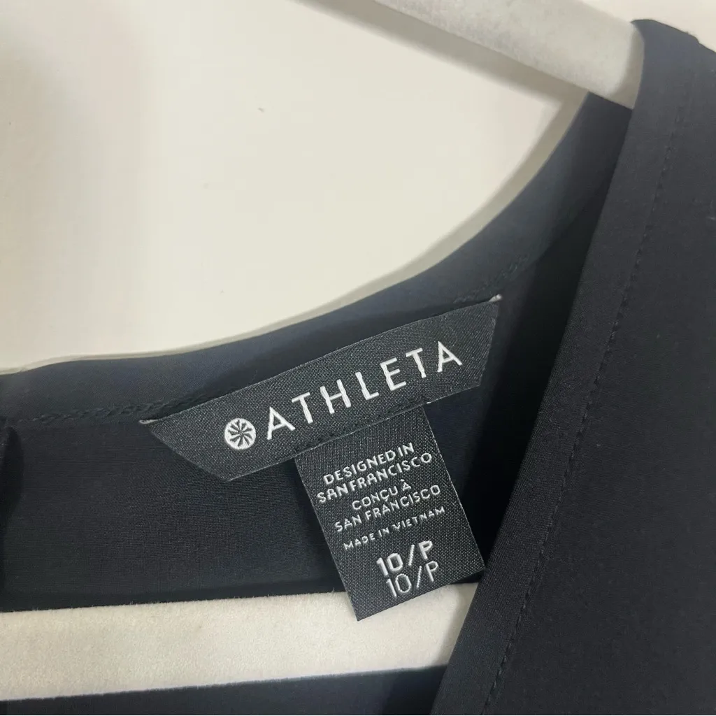 Athleta Brooklyn Jumpsuit Black Size 10 Petite - Image 4