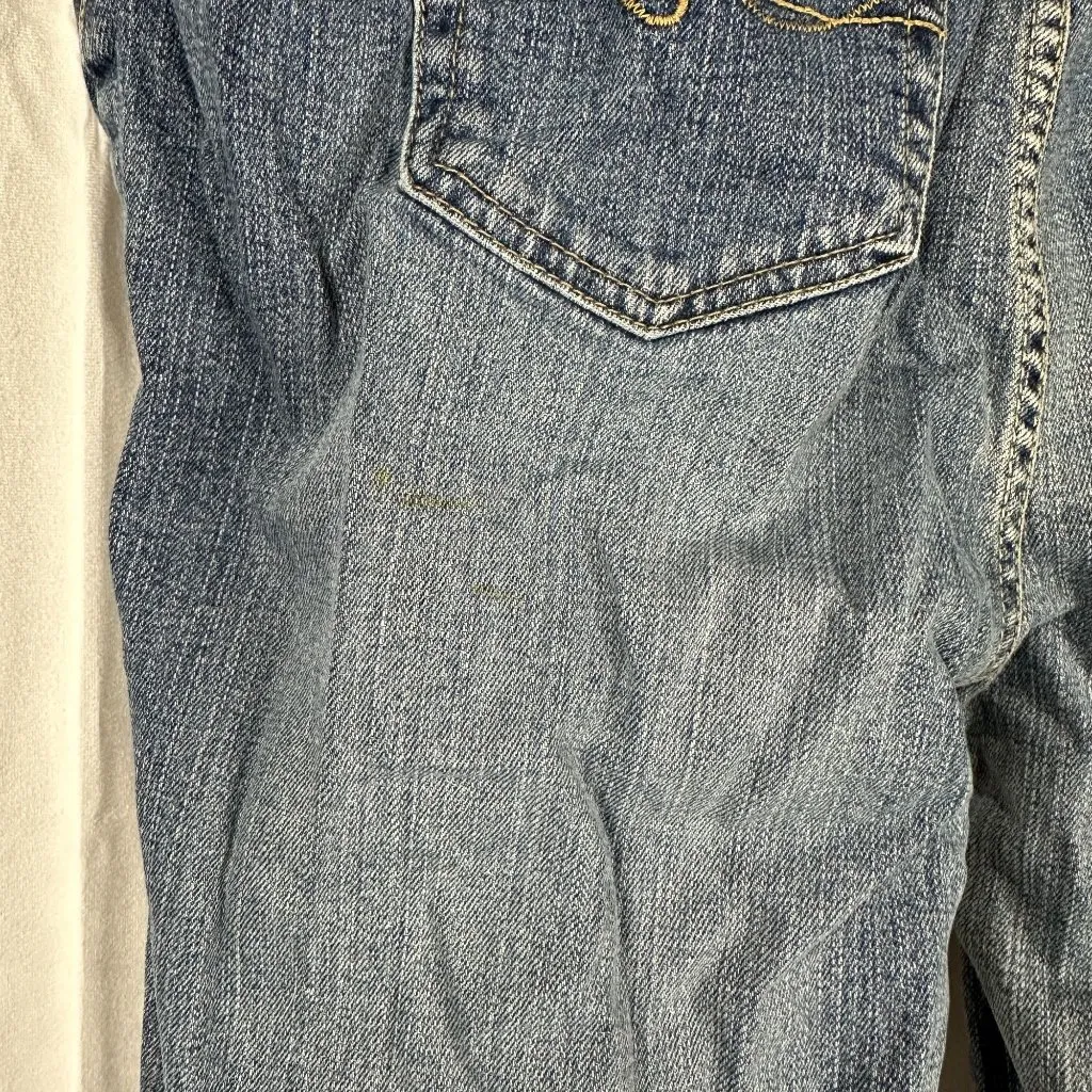 St. Johns Bay Stretch Bootcut Jeans Womens Size 16 Blue Denim Cotton Blend - Image 2