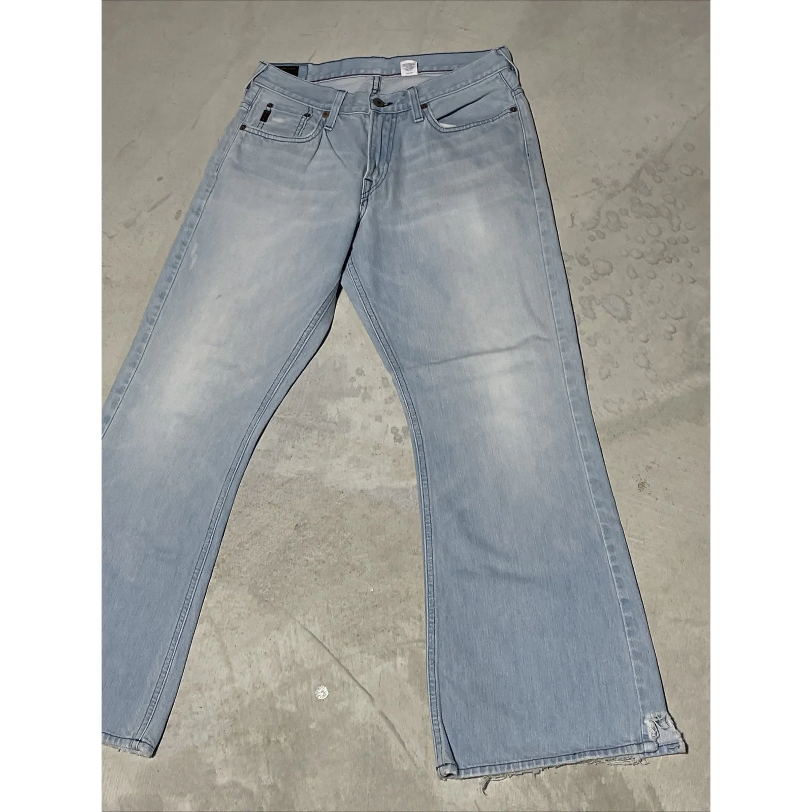 VTG 90s Y2K Abercrombie 1892 Flare Jeans Low Rise Boot Cut SZ 30x30 USA Made - Image 4