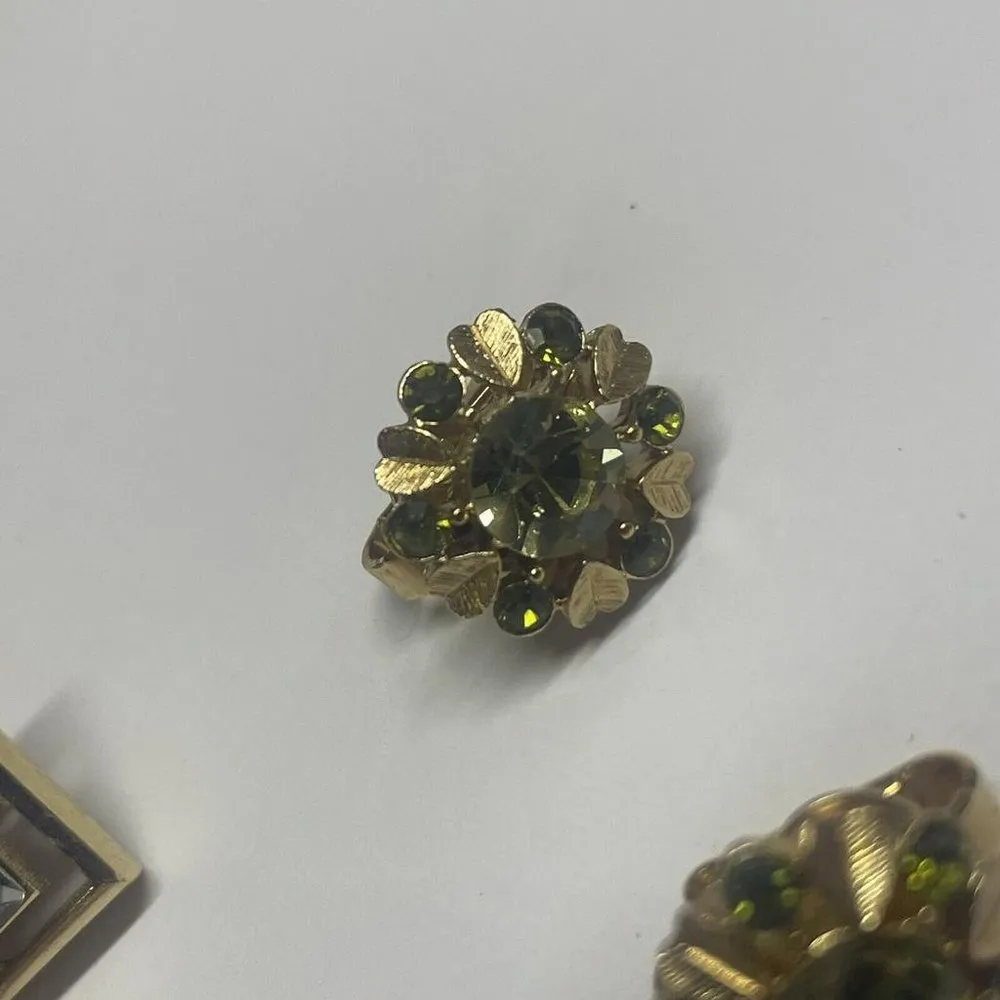 Lot Of 3 All Signed Avon Gold Tone Clip On Earrings Clip - Image 2