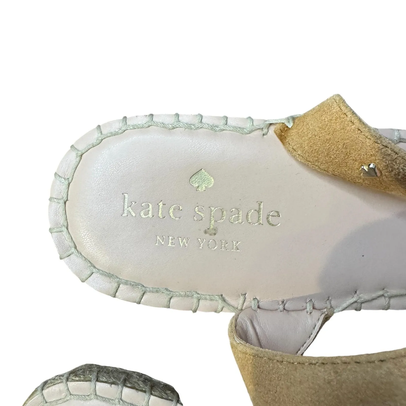 Kate‎ Spade New York Sandals Womens Size 10 Theodora Espadrille Wedge Scalloped - Image 4
