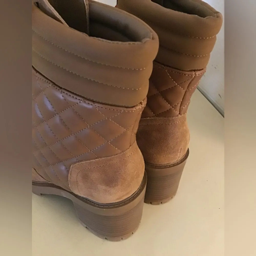 Nine West NWNT women chestnut suede and leather Unite boots US 8 - Image 10