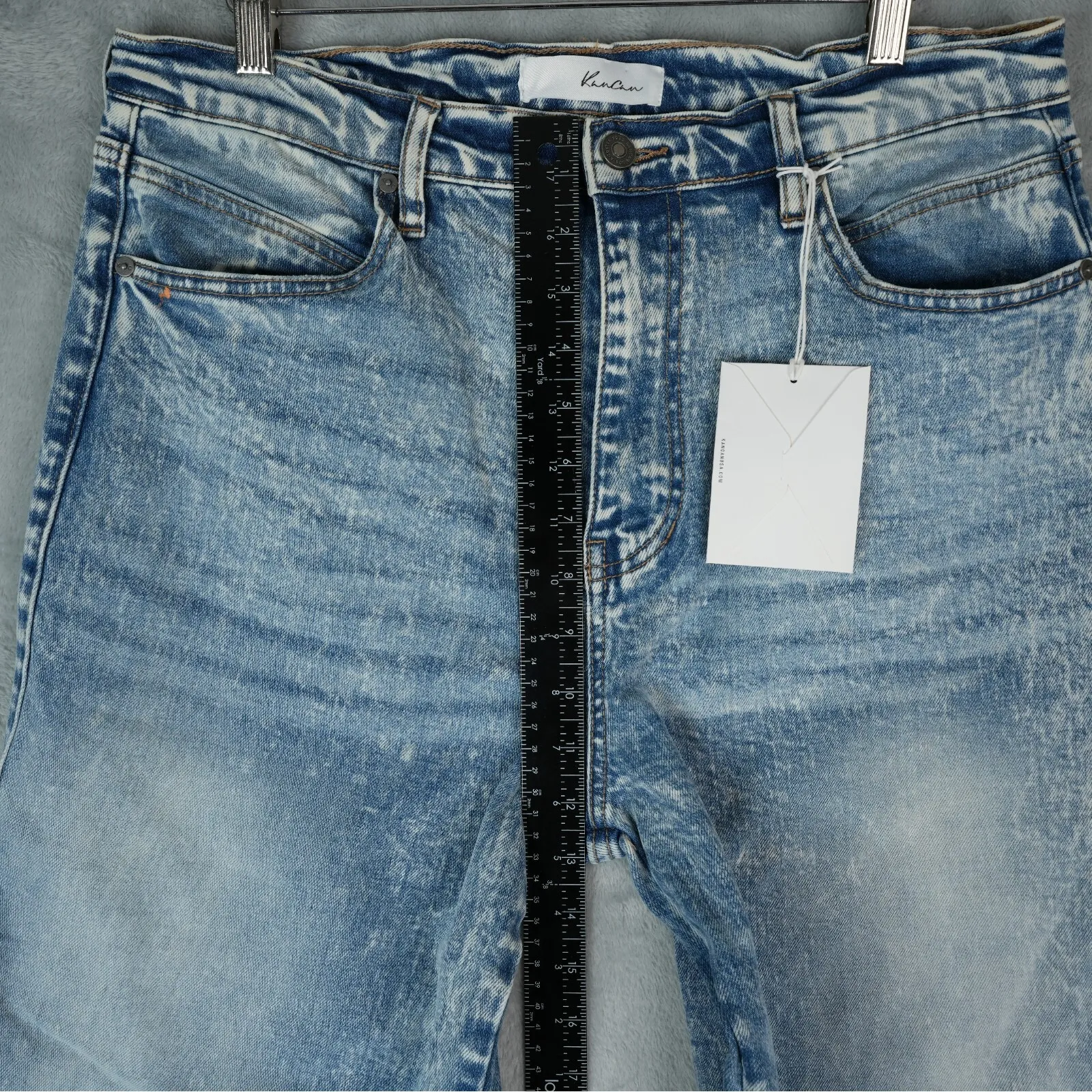 KanCan Jeans Womens 13/30 Ultra High Rise 90's Flare Wide Leg Acid Wash KC7889M Blue Size undefined - Image 9