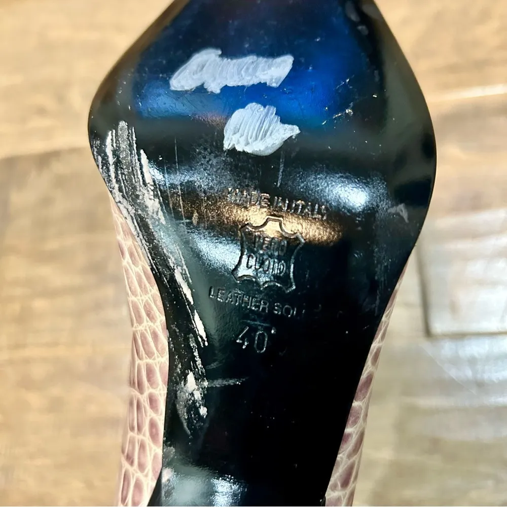 Medici Women’s Animal Print Ribbon Detail Pump Heels Tan Size 40 EUC - Image 7