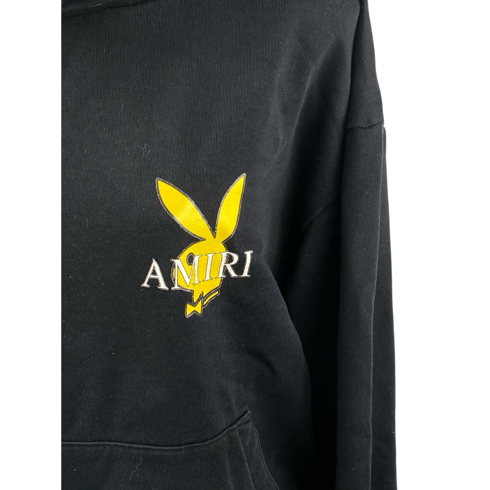 Amiri x Playboy Women's Black Hoodie Hooded Long Sleeve Sweatshirt Top One Size Size undefined - Image 2