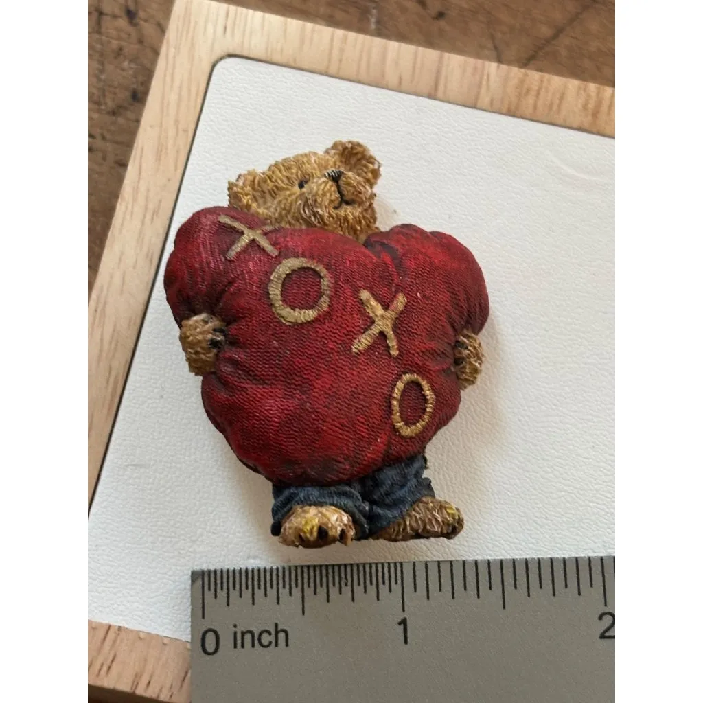 Boyds Bear With Heart & Cottage Pins Collectible Figurines Set Red - Image 2