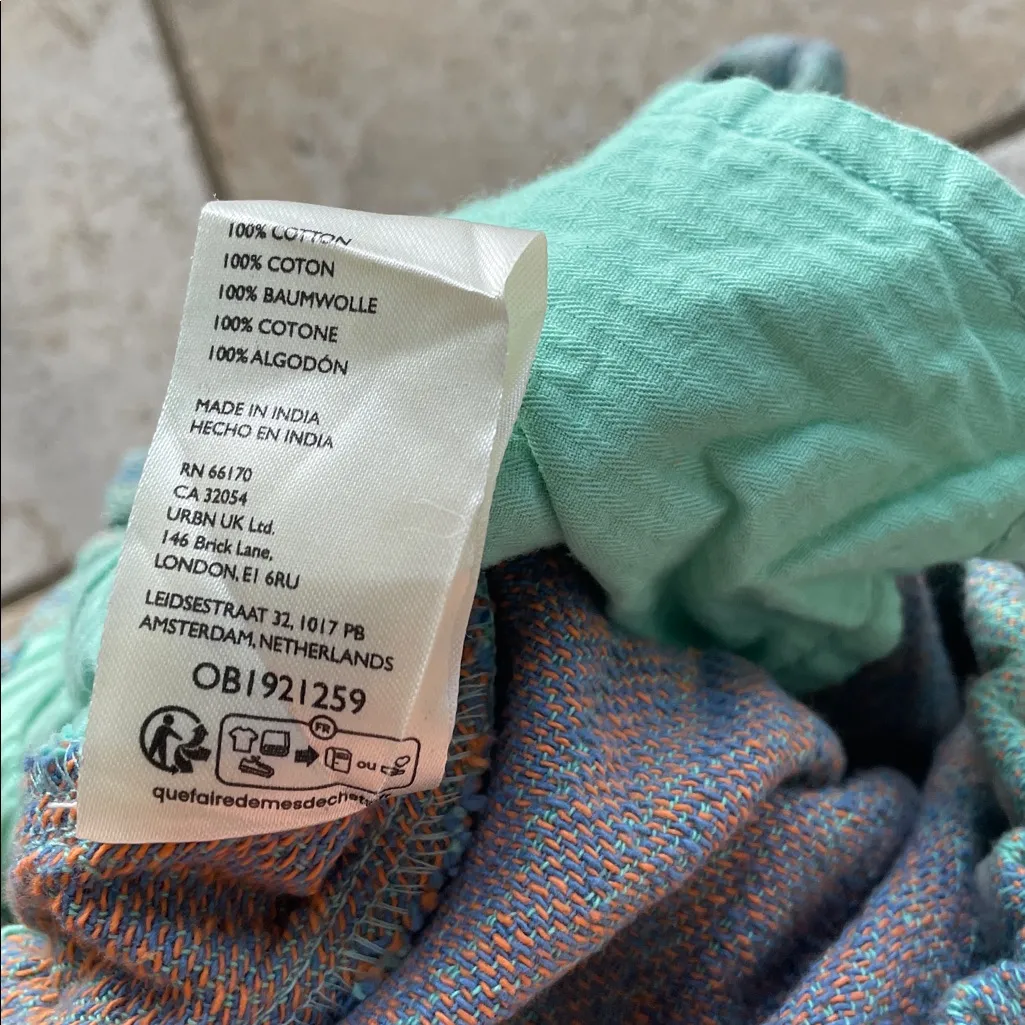 Free People Solar Flare Baja Striped Shorts Ocean Blue Combo - Image 17