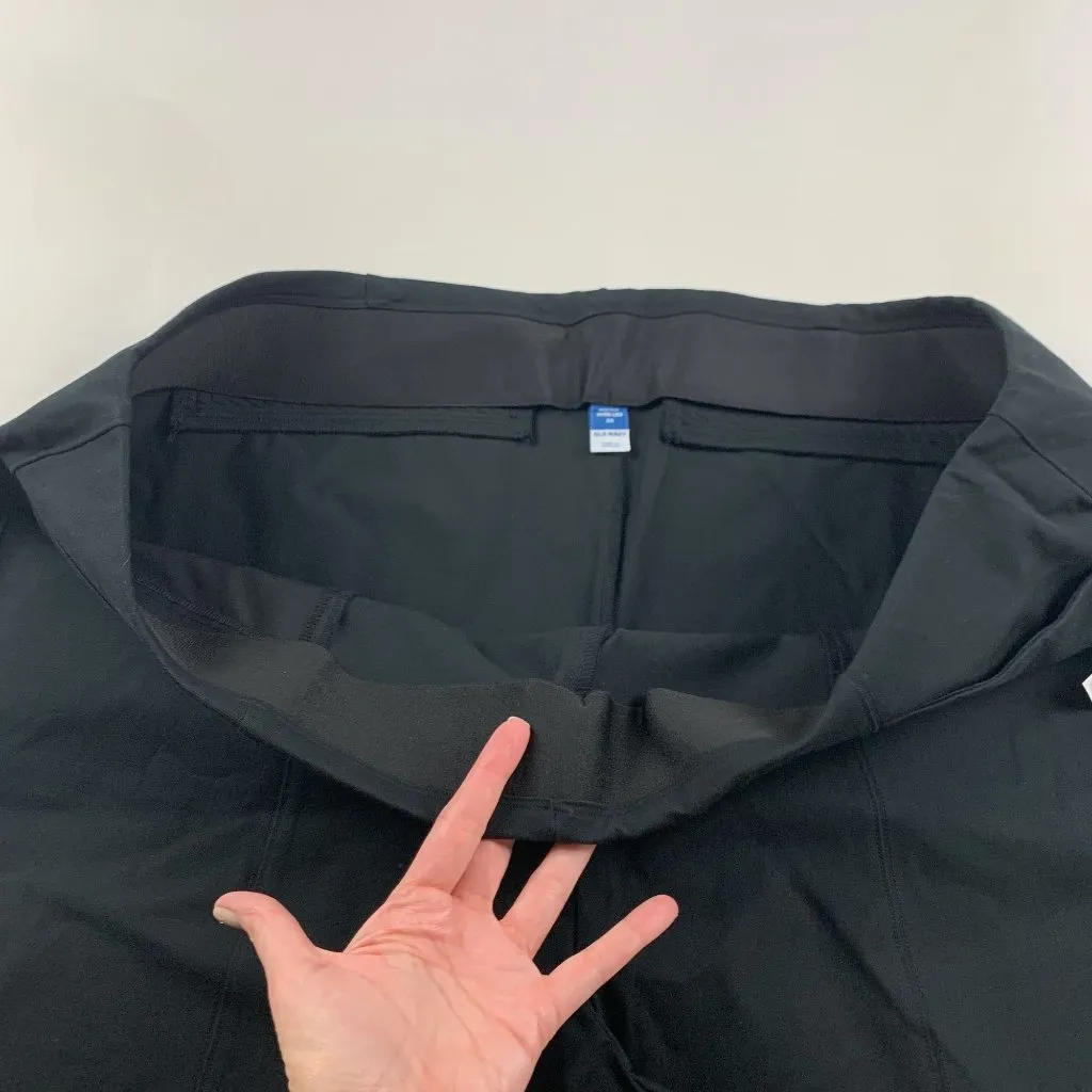 Old Navy Black Stretch Canvas High Rise Wide Leg Pixie Pant 3X New - Image 4