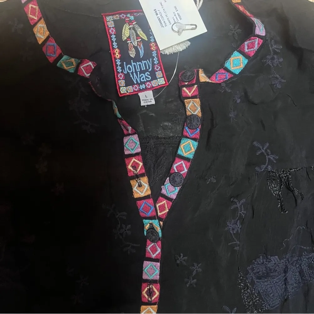 New Johnny Was Santa Fe Leta Tunic - Size Lg - Image 4