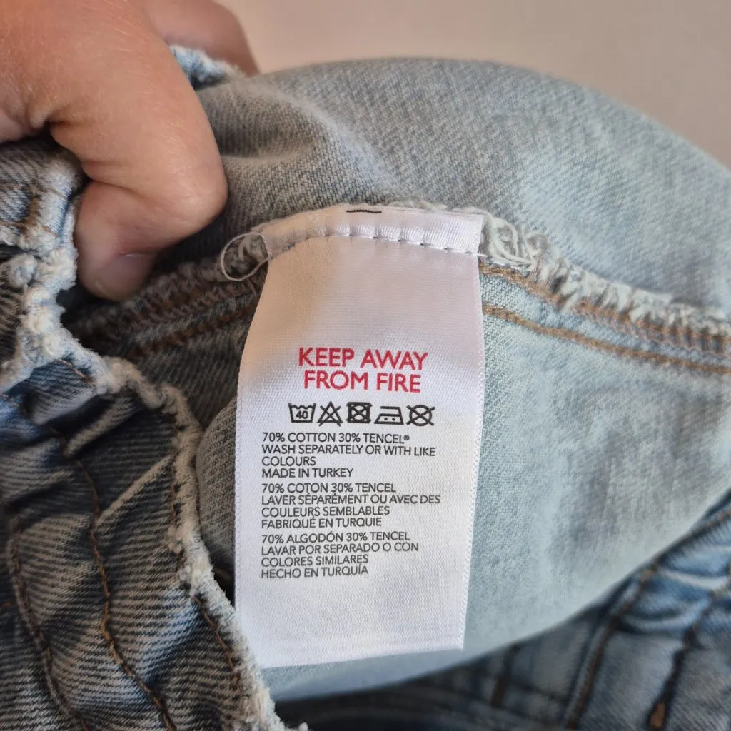 BDG Urban Outfitters Skate High Rise Utility Straight Jeans Light‎ Wash NWT 26 - Image 4