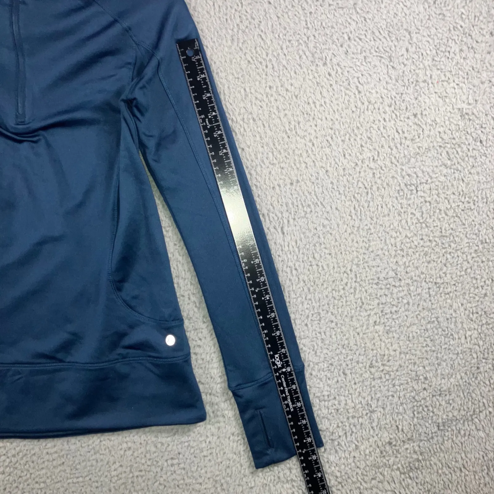 Apana Track Jacket Women Small 1/4 Zip Mock Neck Outdoor Running Yoga Workout - Image 6