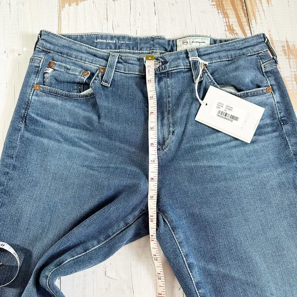 AG Adriano Goldschmied Legging Ankle Super
skinny Jeans Size 30 Blue - Image 12