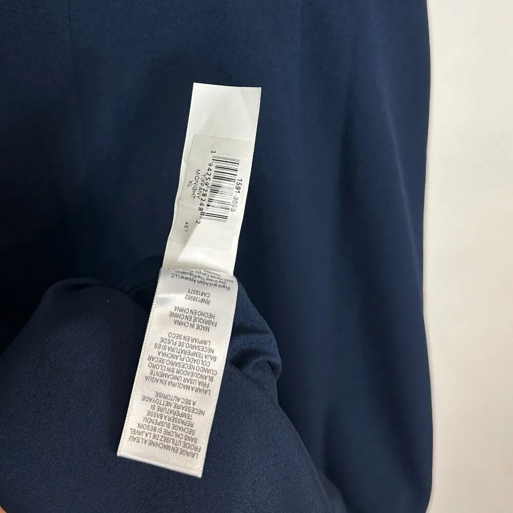 DRESS THE POPULATION Tiffany One-Shoulder Midi Dress in Midnight Size X-Large - Image 10