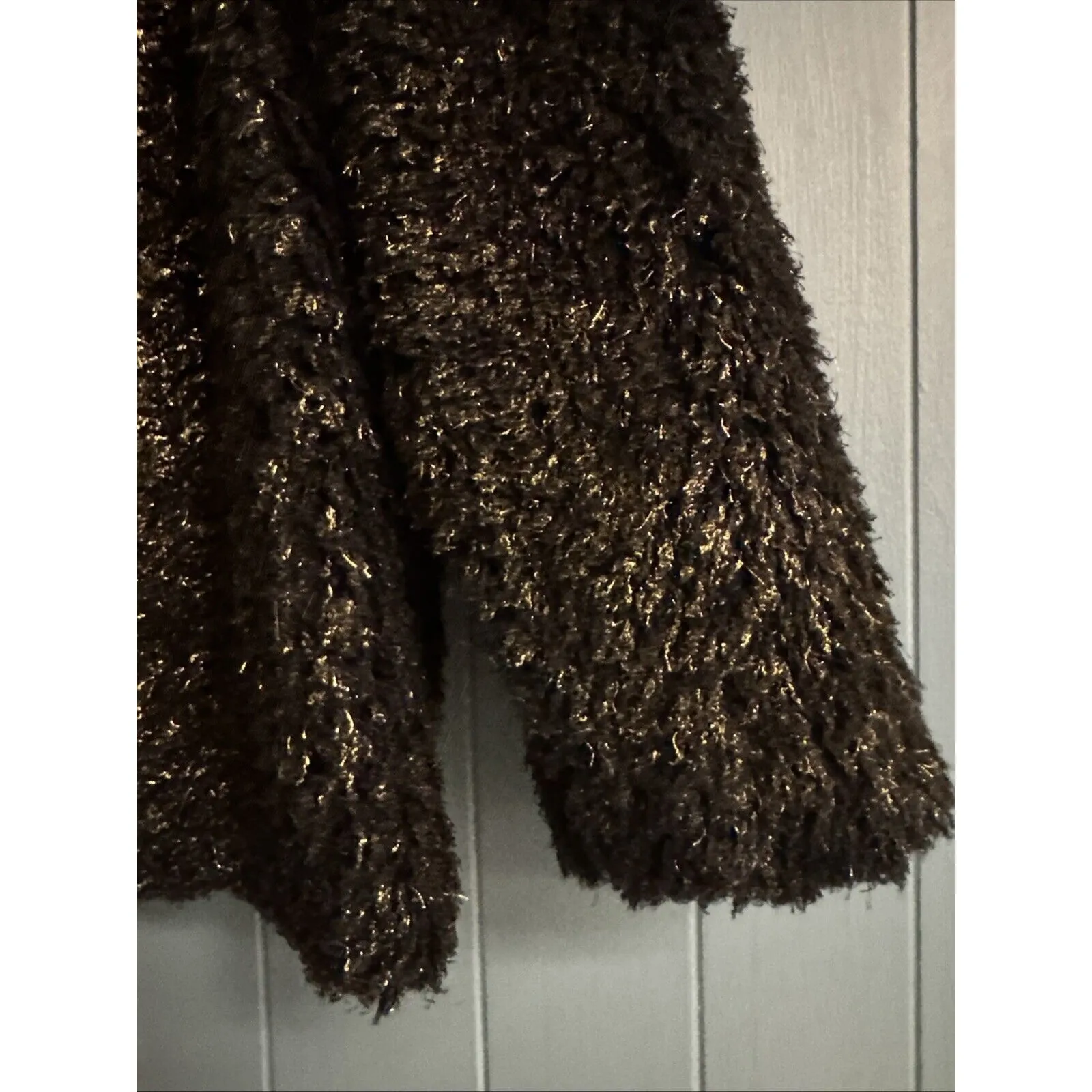 Chelsea‎ Violet Playing with Fire Black Metallic Bolero Jacket Top Size L Large - Image 5