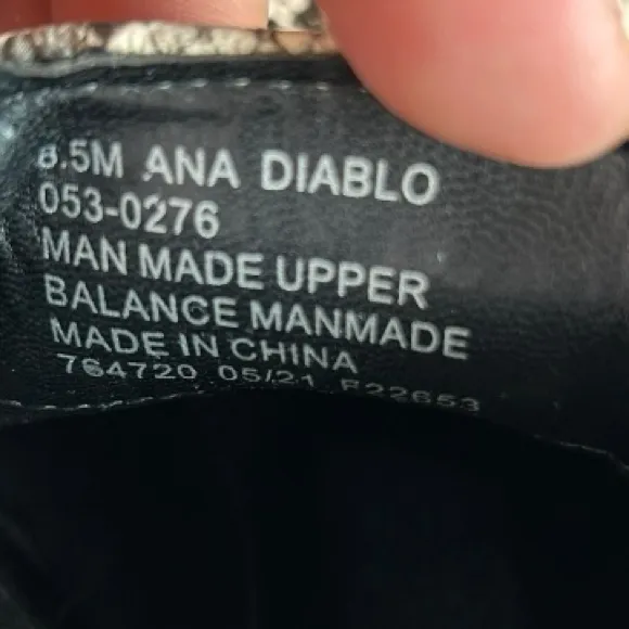 A.N.A. Memory Foam Booties D Snake Ankle Boots size 8.5 Slip-on Multicolored - Image 8