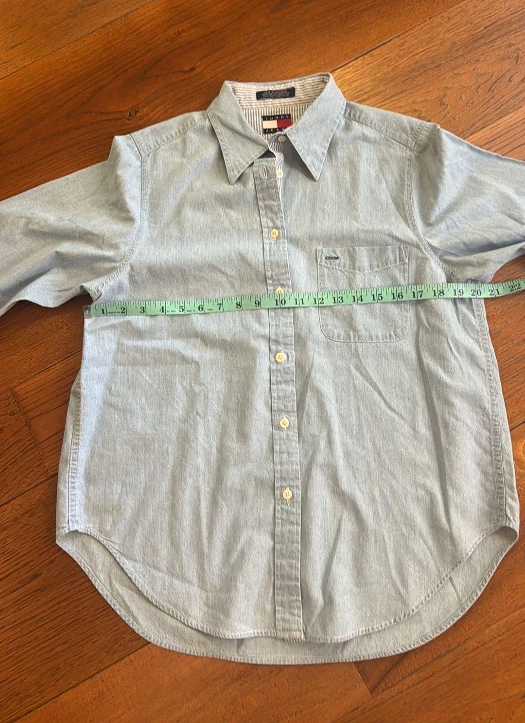 Tommy Hilfiger Light Blue Casual Button Down Shirt Classic light blue button-down - Image 5