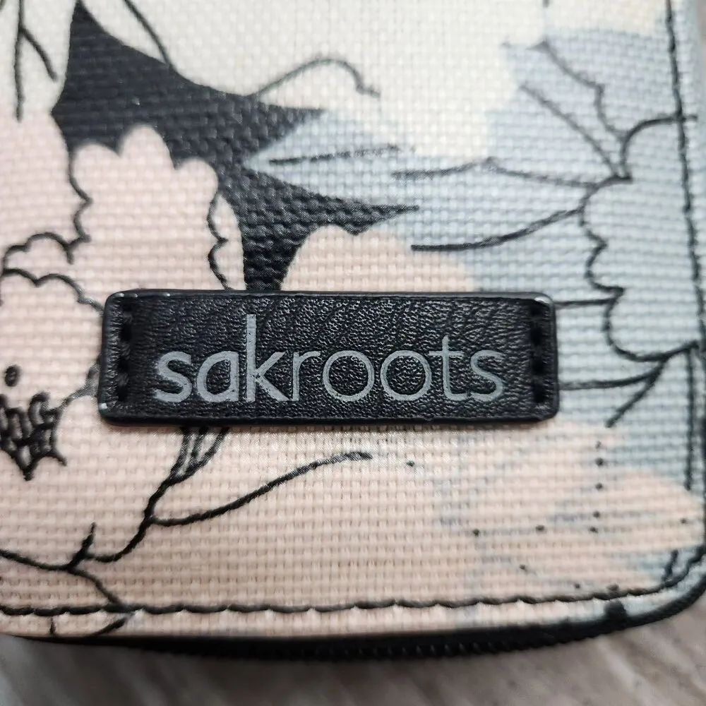 Sakroots Duo Wristlet & Crossbody Travel Bag Smartphone Artist Circle Peony - Image 6