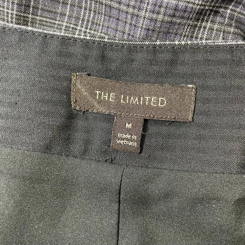 The Limited Purple Plaid Box Pleated Pencil Skirt - Size Medium - Side Zipper - Image 3