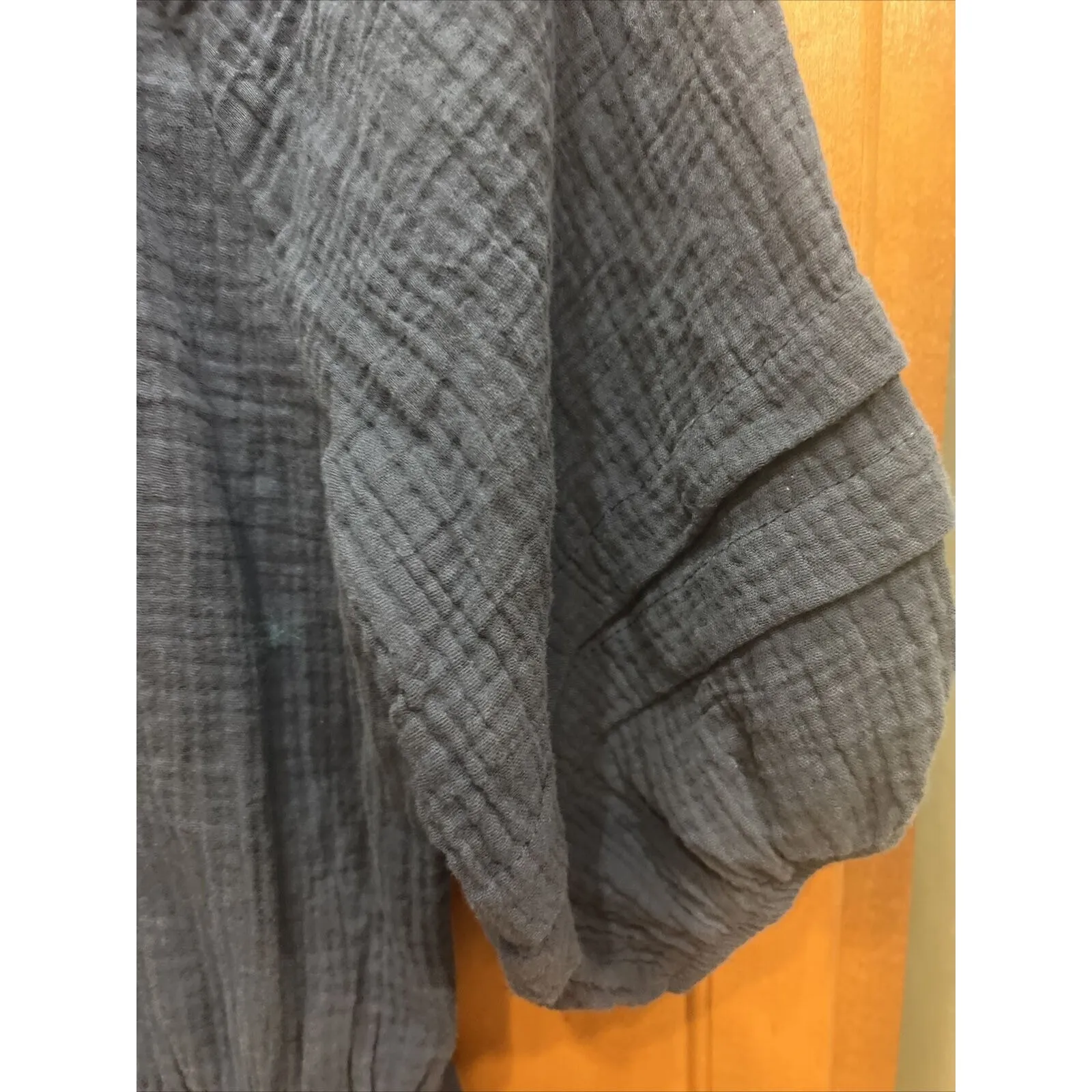 Knox Rose Women's Relaxed Short Sleeve Gauze Romper  Blue XS NWT - Image 7