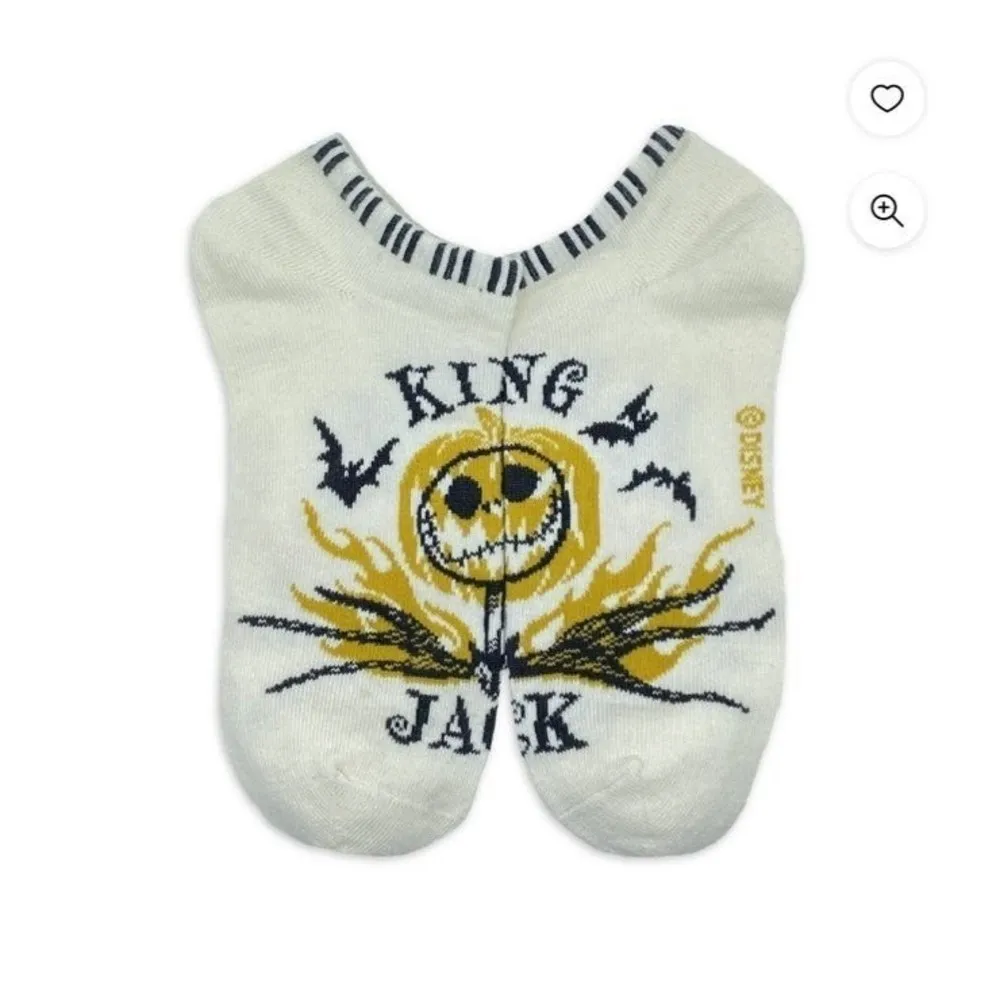 Nightmare Before Christmas Socks Disney Women's No Show 4 Size 4-10 Halloween B2 - Image 4